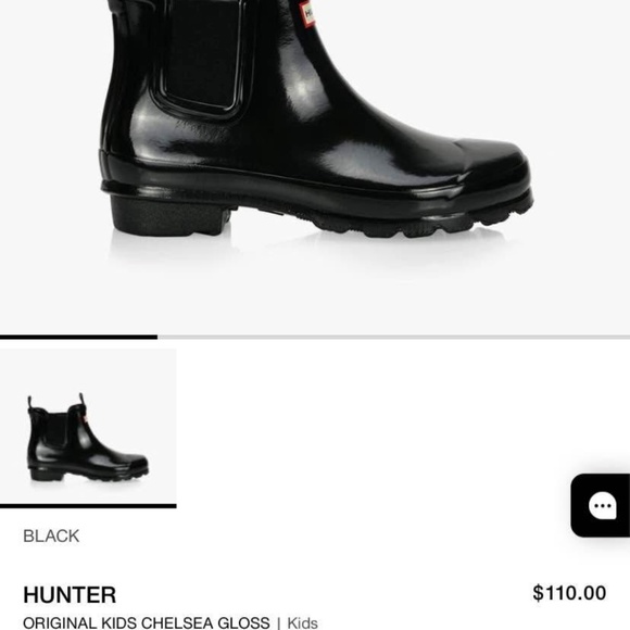 Kid’s unisex Hunter Chelsea  boot big kid size 4 - Picture 4 of 4